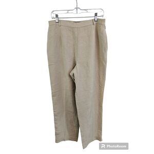 Kate Hill Size 14P Linen Dress Pants Lined